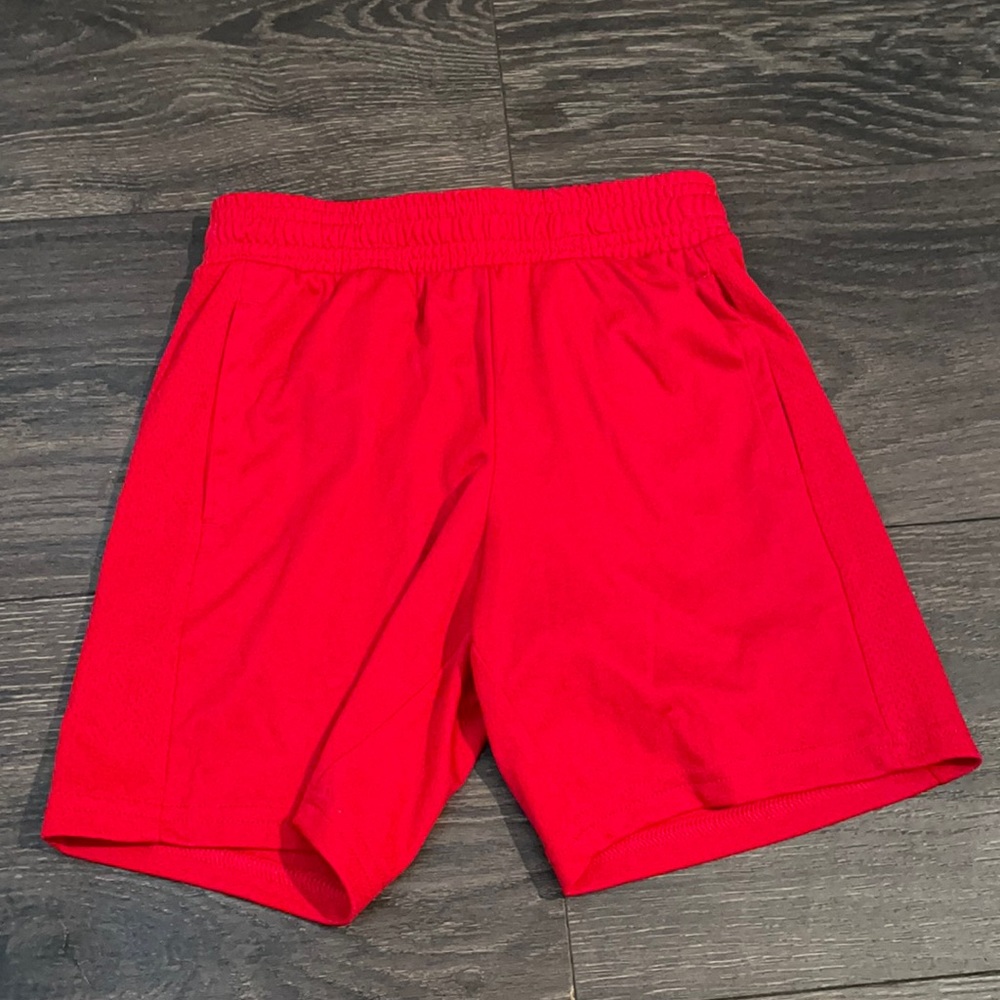 Little Boys Red Active Shorts